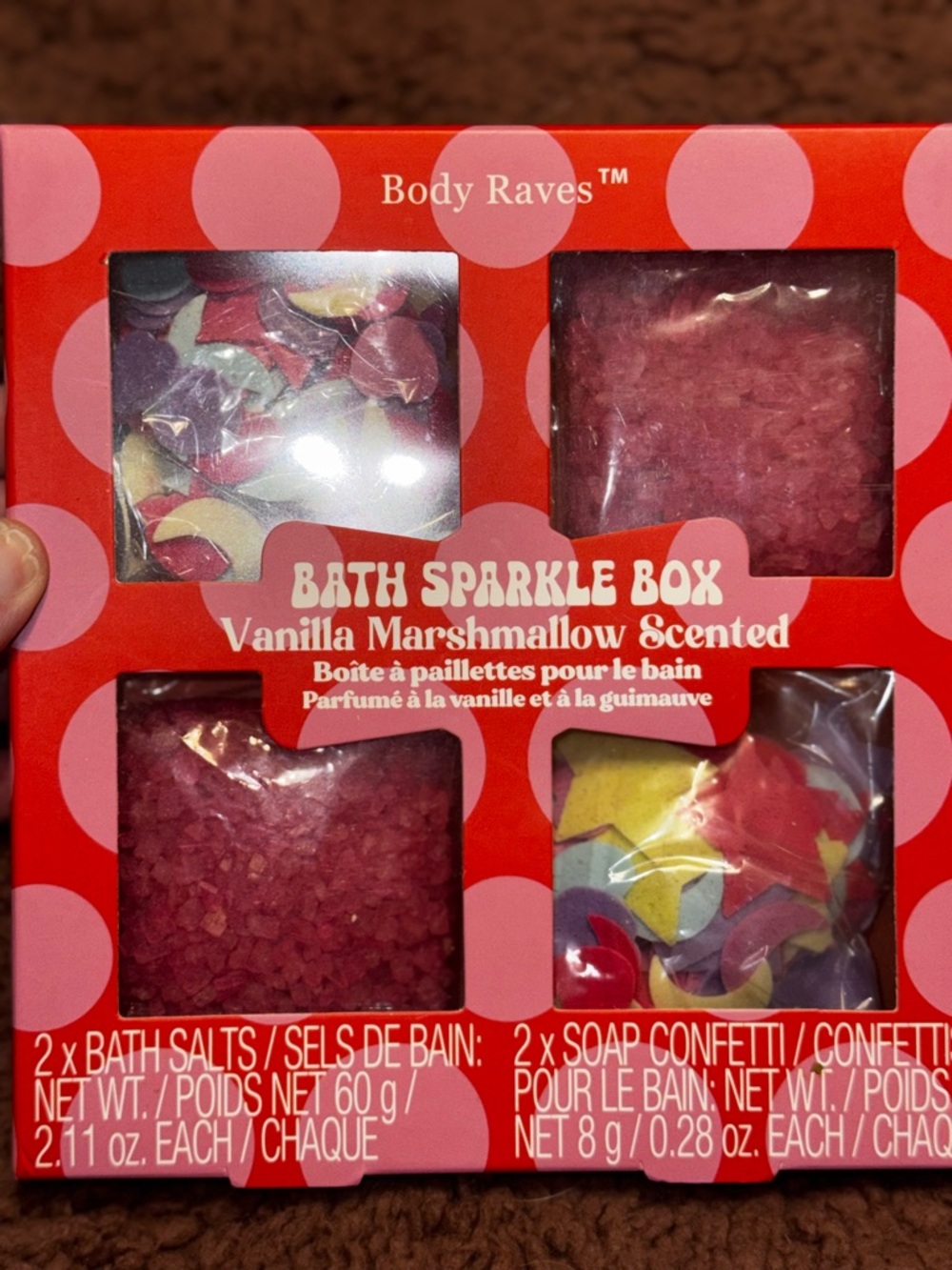 Vanilla Marshmallow Bath Sparkle Box - Pink‎